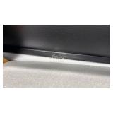 Minimalist Floating TV Stand with LED Lights, Modern Wall-Mounted Media Console with 4 Flip-Down Cabinet Doors for 85 Inch TV, Fully-Assembled, Black Oak, 94\" - Retail: $1,200