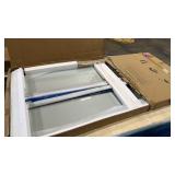 56-60\" W x 74\" H Frameless Sliding Shower Door, Glass Shower Door with 5/16\" (8mm) Clear SGCC Tempered Glass, Matte Black Finish Shower Doors, Reversible Installation - Retail: $500