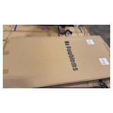 No Pawblems 55\" Extra Tall Pet Gate for Cat/Dog, 29-40\" Wide Auto Close Tall Dog Gate, 1.37\" Ultra Narrow Spacing, NO Drilling Pressure Mounted for Doorways/Hallways, White - Retail: $0