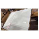 Magnetic Dry Erase Board - Frameless Glass White Board 48 x 36 Inches, Wall Mounted for Office, Home & School - Retail: $0
