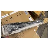 AODK 59 Inch Gaming Desk with USB Charging Ports & LED Light- Reversible Computer Desk with Storage Shelves & Monitor Stand, Modern Gamer Desk Table with Fabric Drawers & Side Hook, Carbon Fiber Black