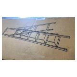 6 Step Ladder for 12 Feet High Ceiling, Folding Step Stool with Handgrip & Anti-Slip Wide Pedal, Portable Lightweight Aluminum Stepladder for Kitchen, Home (300 lbs Capacity) - Black - Retail: $0