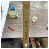 Black 100-150\" Aluminum Wrap Around Curtain Rod with 1 Inch Diameter, 50 lbs Weight Capacity, Adjustable Length, Blackout, Wall Mounted - Retail: $0