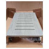 LUE BONA HDPS Shower Bench Seat, Shower Stool for Inside Shower Waterproof, Bath Spa Shower Foot Stool for Shaving Legs with Storage Shelf, Weather Resistant/Non-Slip/Indoor or Outdoor Use, Gray - Ret