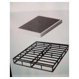 Queen Size Metal Box Spring and Cover Set (Missing Hardware)