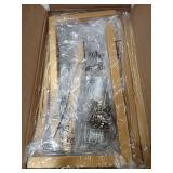 8.2FT Adjustable Backdrop Stand Kit - Square Wedding Arch & Balloon Arch for Photo Booth Background, Baby Shower, Birthday Party Decorations (Portable Frame) (Gold,8.2X 8FT) - Retail: $54