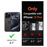 Diverbox for iPhone 15 pro case - [Compatible with MagSafe] [with Screen Protector ] [Shockproof] [Dropproof] Heavy Duty Protection Phone Case for iPhone 15 pro (Blue) - Retail: $13