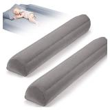 USHMA 2Pack Travel Bed Rails for Toddlers | Non-Slip Soft Flocking Portable Inflatable Bed Rails for Toddlers | Travel Toddler Bed Rail for Full, Queen, King Size Beds | Portable Bed Rail for Travel -