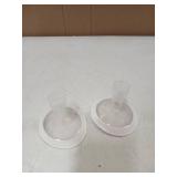 2pcs 15mm Soft Rim Flanges with 106 Degree Wider Opening Angle for Medela Breast Pump, PersonalFit, Freestyle, Maxflow, Freestyle Flex Swing Maxi Connector,Lansinoh Signature Pro - Retail: $15