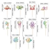 Ercadio 20Pcs Ocean Animal Cupcake Toppers Under the Sea Turtles Octopus Cupcake Picks Seahorse Coral Cake Decorations for Under the Sea Theme Baby Shower Birthday Party Supplies - Retail: $7