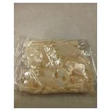 LIZLOVESS Ivory Velvet Ribbon Christmas Bow 5 x 7 Inches Premade Cream Bows for Christmas Tree Hanging Decorations Gift Wrapping Wreaths Crafts Outdoor Indoor Home Decor Wedding, Pack of 24 - Retail: 