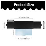 AMZAUTO Sun Visor Extender for Car with 2 Side Sunshade, Polarized Car Sun Shade Extension Attachment with Anti-Glare Lens Blocks, Clips and Flexible Straps Design, Adjustable Sunshade Accessories - R