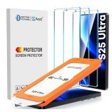 AACL 3-Pack for Samsung Galaxy S25 Ultra Screen Protector Tempered Glass, 9H Glass for S25 Ultra Screen Protector 5G, [Fast Alignment Tool] [Bubble Free] [6.9 Inch] - Retail: $14