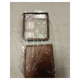 ASAPDOS Leather Folio Magnetic Case for Motorola Razr 2025/2024+ Plus[Compatible with MagSafe],Built-in Screen Protector and PU Leather Thin Slim Protective Case Cover for Man and Women Light Brown - 