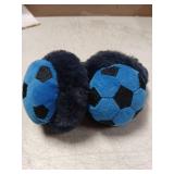 Blue Soccer Ball Plush Ear Muffs - Retail: $12