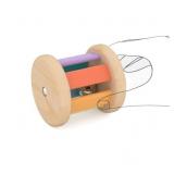 Montessori-Inspired Wooden Rolling Bell Rattle, Tummy Time Toy for Infants - Retail: $12