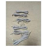 AIBOO Extension Cables 9.84FT LED Under Cabinet Puck Lighting, 2-Pin Male and Female Cable Connector Extension Cords for Led Puck Lights with White Cords (6 Pack) 2-PIN ONLY - Retail: $17