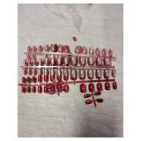 Cat Eye Press on Nails Red - 5 Styles Red Press on Nails Short Square, Soft Gel x Coat Nails False Nails, Bt Art Box Press On Nails in 16 Sizes -160 PCS Soft Gel Fake Nails Kit - Retail: $22