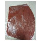 PIGCHCY Wedge Shaped Placemats for Dining Table Cross-Weave Washable Vinyl Placemat Heat Resistant Round Table Mats Set of 4 (Burgundy Red) - Retail: $10