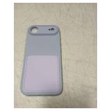 Karrint Design for iPhone Air Case with Card Holder for Women Men Soft Liquid Silicone Cover [Microfiber Lining] Full Camera Protection Shockproof Slim for iPhone Air Case Wallet Purple - Retail: $16
