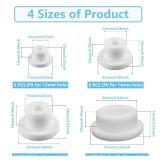 Bathtub Jet Covers 24 PCS Silicone Hole Plug Waterproof Tube Plugs White 4 Sizes Bathtub Plug Fit for 12mm 14mm 16mm 22-23mm Bathtub Hole - Retail: $13