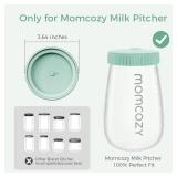 Momcozy Glass Breast Milk Pitcher Lid, Leak Proof with Thickened Silicone Seal, Easy-Open Design with Pressure Release Valve, Dishwasher Safe and Food Grade Caps-1 Pack, Green - Retail: $7
