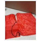 KUUQA 2Pcs Red Drawstring Backpack Bags Sack Bulk String Backpack Storage Bag - Retail: $6