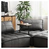 TUTOTAK End Table, Side Table, Tall Couch Table, Sofa Table, Living Room, Bed Room, Greige TB01BG0832 - Retail: $40