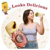 Jorbest Burrito Tortilla Throw Blanket Birthday Gifts for Women Men Teen Boys Girls, Novelty Tortilla Food Blanket Funny Gifts for Adult Kids, 285 GSM Soft Flannel Taco Blanket (Yellow, 60 inches) - R