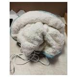 VELLUBAM Electric Blanket Twin 62" x 84" - Soft Cozy Flannel Sherpa Heated Blanket Twin with 5 Heating Levels & 10 Hours Auto Off, Ideal Gift for Grandma, Machine Washable and ETL Certified (Blue) - R