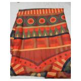DANSICUINI Tribal Pattern Rectangle Tablecloth Ethnic Geometric African Stripes Table Cloth Red Rectangular Tablecloth Table Cover for Dining Kitchen Party 54 x 72 Inch - Retail: $20