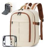 COSCOOA Small Travel Backpack 20L,United Airlines Personal Item Bag 17x10x9 inch,Flight Approved Underseat Ryanair 40x20x25 CM Carry on Luggage Bag,Mochila de Viaje,Cabin Size Backpack - Retail: $33