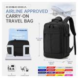 COSCOOA Small Travel Backpack 20L,United Airlines Personal Item Bag 17x10x9 inch,Flight Approved Underseat Ryanair 40x20x25 CM Carry on Luggage Bag,Mochila de Viaje,Cabin Size Backpack - Retail: $33