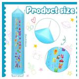Jutom Birthday Countdown Candles Baby Shower Birthday Pillar Candle First 1-21 Pillar Blue Annual for Boys Baby Shower Favor 10 Inches Tall - Retail: $15
