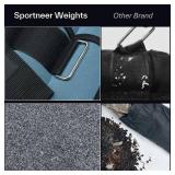 Sportneer Adjustable Ankle Weights 1 Pair 2 4 6 8 10 Lbs Leg Weight Straps for Women Men, Weighted Ankle Weights Set for Gym, Fitness, Walking, Jogging,1-5 lbs Each, 2 Pack 2-10 lbs, Dark Blue - Retai