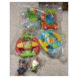 lalalark 2 Pack Remote Control Car for Toddlers, RC Cars with Cartoon Figure, Kids Toy Bumper Cars with LED Lights and Sounds, Light Up Car with Music, Christmas Birthday Gift for Boys Girls - Retail: