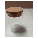 Wangsdjy 10oz Glass Storage Container - Airtight Glass Jars with Cork Lid, Spice Jars, Candy Jar, Food Storage Jars for Candy, Spices, Coffee, Tea, Nuts  - Retail: $9