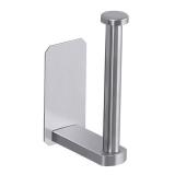 VAEHOLD Toilet Paper Holder Self Adhesive Kitchen Washroom Adhesive Toilet Roll Holder No Drilling for Bathroom Stick on Wall Stainless Steel Brushed - Retail: $10