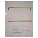10-inch Gold Cabinet Handle Pull with Screws 10 Pack - Retail: $8