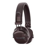 FIO MOTUS Active Noise Cancellation Wireless Bluetooth On-Ear Headphones:with - Hi Res Sound Up to 55H Battery Life, Lightweight, Comfortable, Foldable Design, for Home Office Travel, Dark Brown - Ret