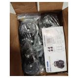 ANDUTEES Leveling Casters Set of 4, Heavy Duty Workbench Stem Caster Wheels with T-Nuts, Adjustable Retractable Swivel Industrial Castors with Ratchet Handle, Load 2200 Lbs (Stem Size 1/2" and M12) - 