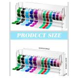 Acrylic Sticker Roll Dispenser Organizer with 12 Slots - Retail: $24
