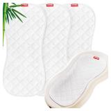 Moonsea Quilted Thicker Changing Pad Liner 3 Pack Waterproof, Fit for Changing Table Liners are Warm On a Baby