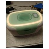 Momcozy New Baby Wipe Warmer, 100pcs Larger Capacity Wipe Dispenser, 10-Min Fast Heating with 4 Temperature Modes, Innovative Spring Design, Silicone & Top Seals,Quick Even Heating, 3-Level Nightlight