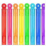 32-Piece 8 Colors Mini Bubble Wands Assortment Party Favors Toys for Kids Child, Christmas Celebration,Thanksgiving New Year, Themed Birthday,Wedding, Bath Time,Summer Outdoor Gifts for Girls Boys - R
