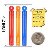32-Piece 8 Colors Mini Bubble Wands Assortment Party Favors Toys for Kids Child, Christmas Celebration,Thanksgiving New Year, Themed Birthday,Wedding, Bath Time,Summer Outdoor Gifts for Girls Boys - R
