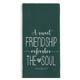 TNUW Christian Gifts Kitchen Towels 16X24In, Religious Friend Christian Gifts for Women, Friendship Gifts Hand Tea Towels for Kitchen Bathroom Decor(Bottle Green) - Retail: $13