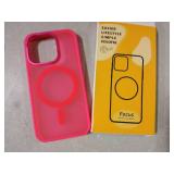 Newfuture Magnetic for iPhone 15 Pro Case [Compatible with Magsafe] [Military Grade Drop Protection] Translucent Matte Anti-Fingerprint Shockproof Phone Case for iPhone 15 Pro 6.1 inch, Hot Pink - Ret