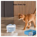 16-Pack Cat Water Fountain Filter Compatible With Catit Pixi Water Fountain Filter Replacement Triple Action Water Filter, 4 Pump Tubes 1 Hard Brush - Retail: $13