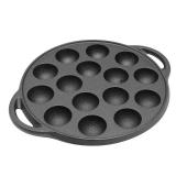 Firequasar Cast Iron Takoyaki Pan, Takoyaki Maker, Takoyaki Pan Cooking Grill Pan with 15 Molds (9" 15 Molds) - Retail: $89